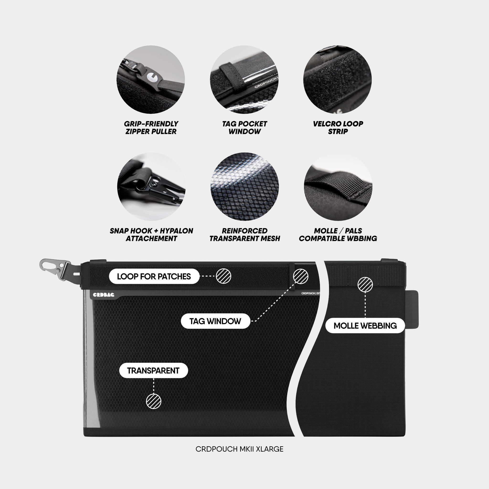 CRDPOUCH Organizer Tasche XLarge