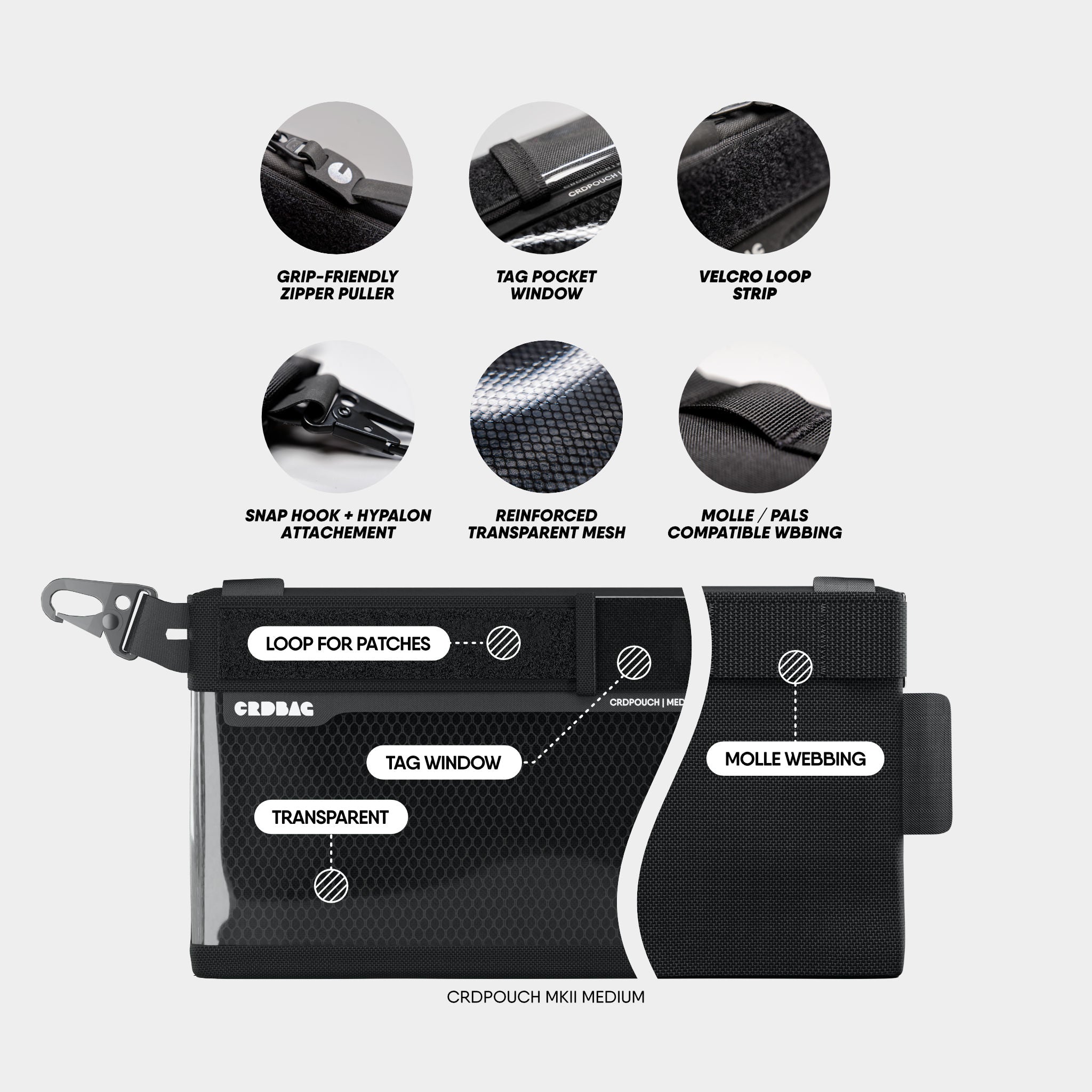 CRDPOUCH Organizer Tasche Medium