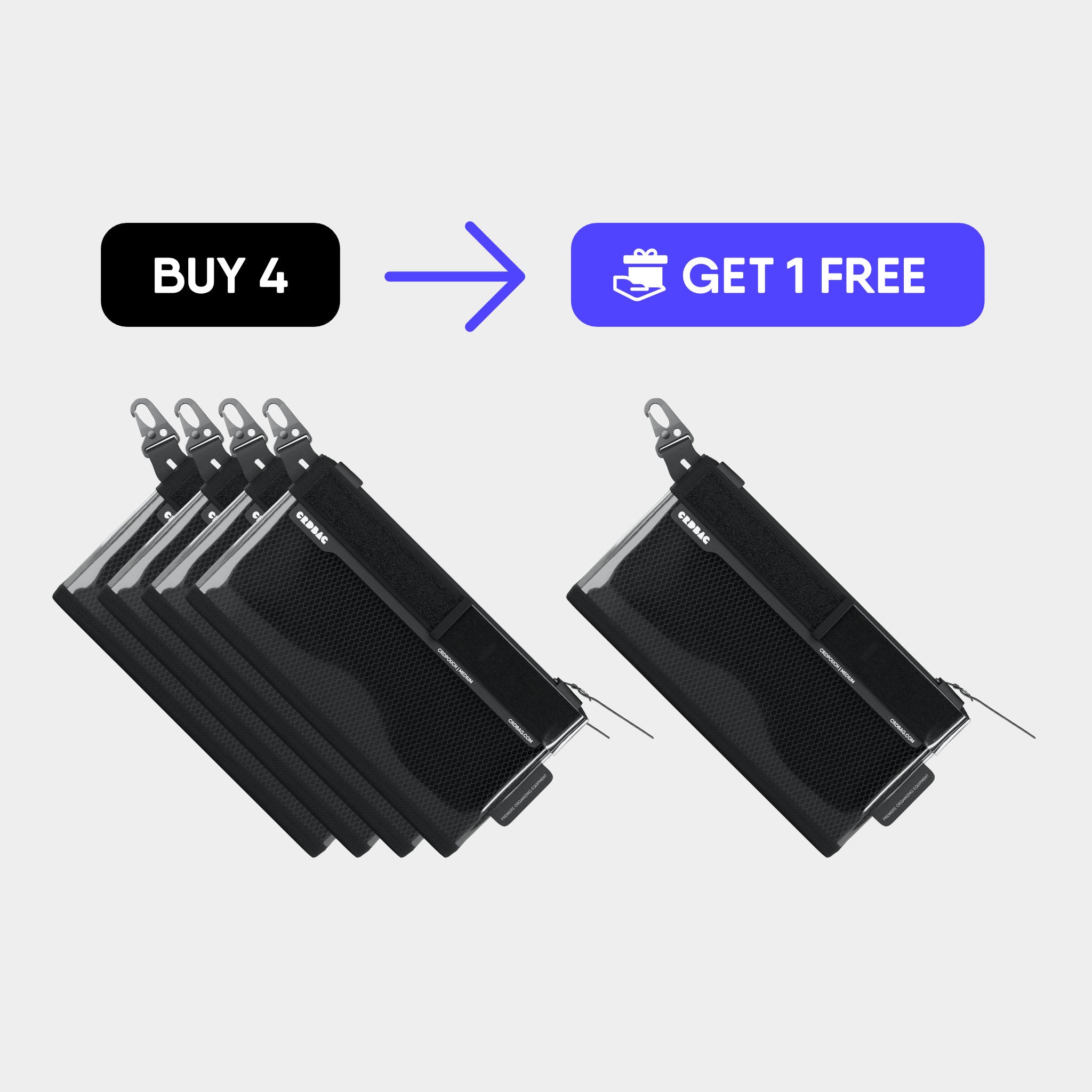 CRDPOUCH Organizer Tasche Medium